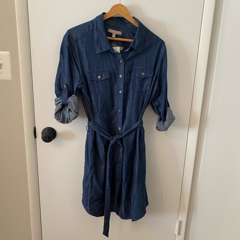 NWT Denim Shirt Dress